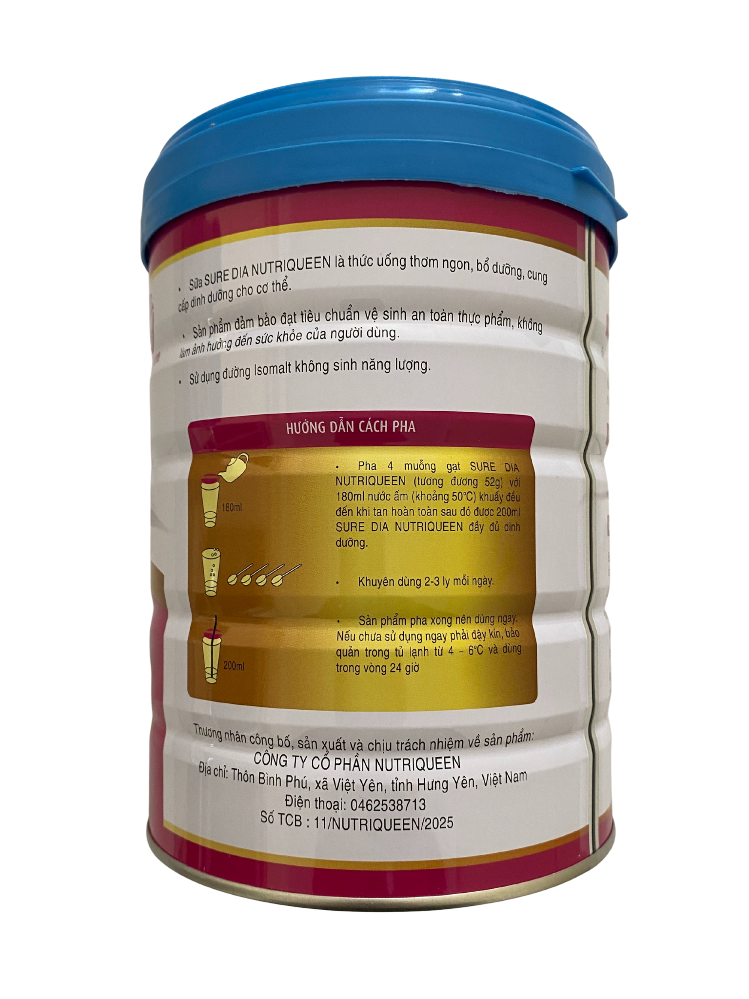 COMBO 2 LON SỮA SURE DIA NUTRIQUEEN 900g